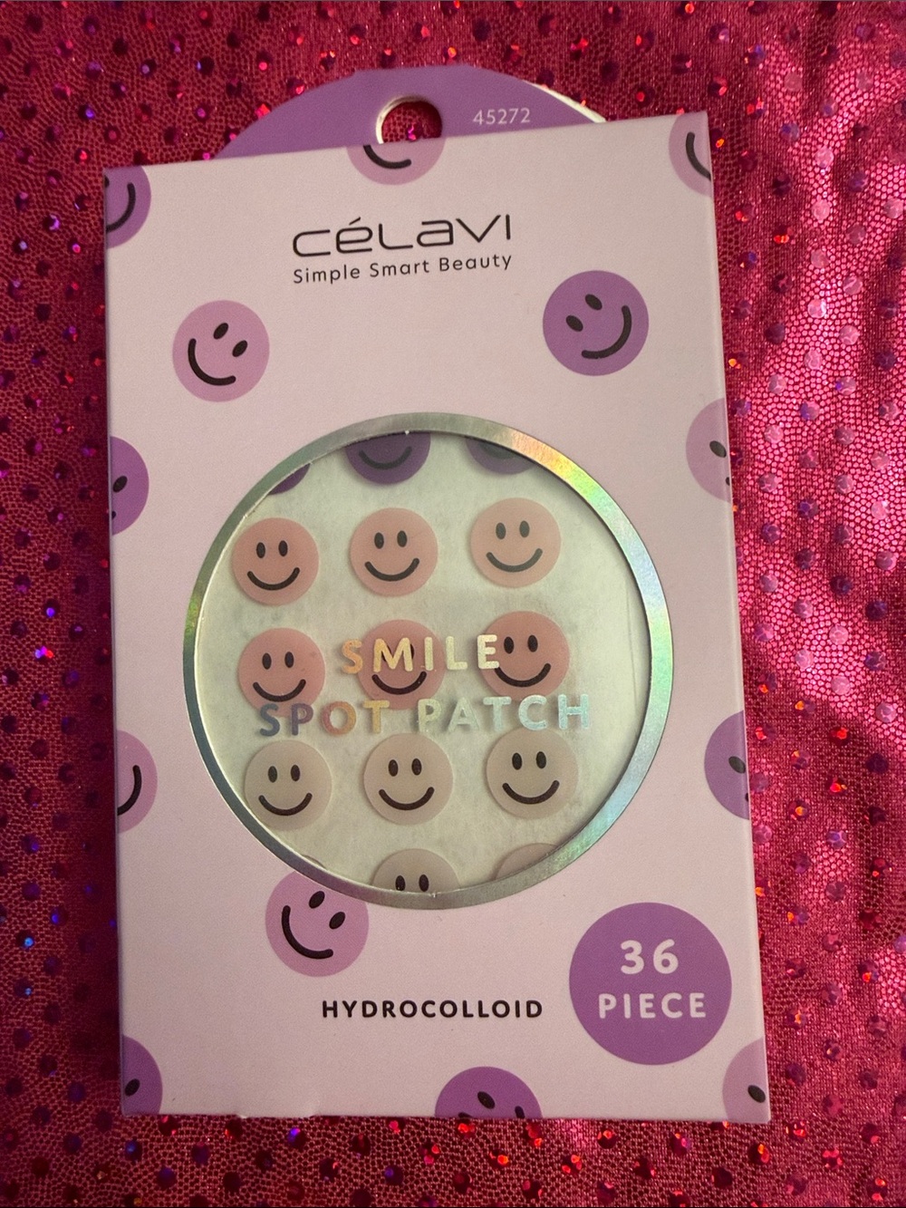 Célavi Smile Spot Patch Hydrocolloid Acne Patches - Purple